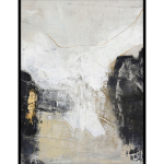 Malerifabrikken - Originalmålning White Noir , med ram - Vit - 90X120