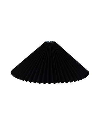 Hallbergs - Lampskärm Carolin Plissé 50cm - Svart