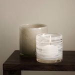 Ellos - Ljuslykta / kruka Flowy Small höjd 9,5 cm - Vit