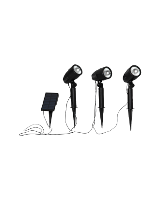 Star Trading - Solcells-spotlight Powerspot x 3 - Svart