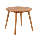 Kave Home - Matbord Vilma, Ø 90 cm - Natur