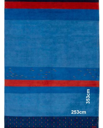 Bargi - Ullmatta Home Sahara Blue 253x353 cm - Blå - 250X350