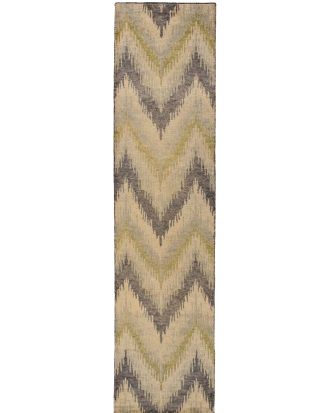 Bargi - Ullmatta Namche Green 84x342 cm - Multi - 80X330