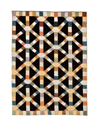 Bargi - Ullmatta Namche Black 138x191 cm - Grå - 140X200