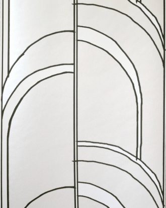 Mimou - Tapetprov Arches Svart - Svart