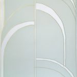 Mimou - Tapetprov Arches Aquablå/guld - Multi