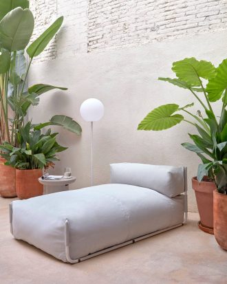 Kave Home - Loungesäng Square - Grå