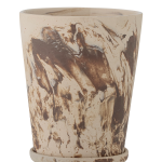 Bloomingville - Blomkruka Stacy,  med fat - Brun