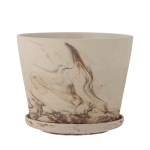 Bloomingville - Blomkruka Stacy, med fat - Brun