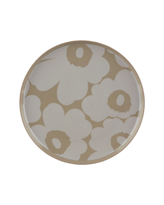 Marimekko - Tallrik Unikko 20 cm - Beige
