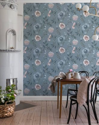 Duro. - Tapetprov Vildros Blå - Blå