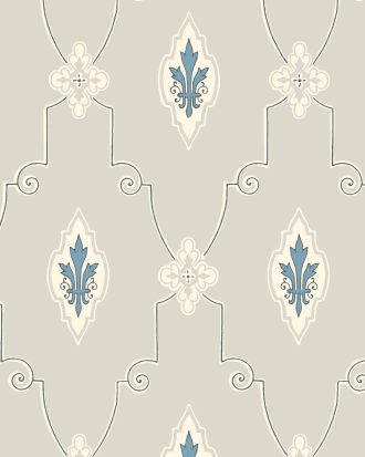 Duro. - Tapetprov Liljesal Blå - Blå