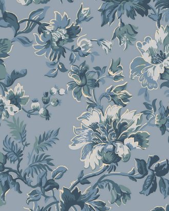 Duro. - Tapetprov Britas Hus Blå - Blå