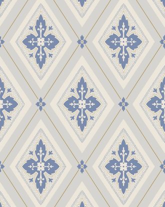 Duro. - Tapetprov Astrid Blå - Blå