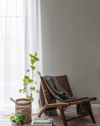 Duro. - Tapetprov Vide Vit - Grå