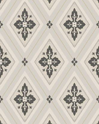 Duro. - Tapetprov Astrid Svart/beige - Beige