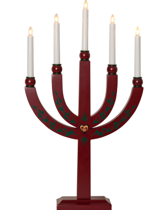 Star Trading - Ljusstake Elias Tradition 61 cm - Röd