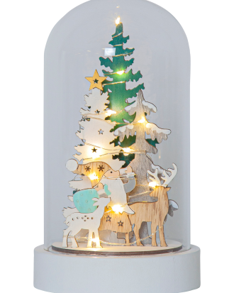 Star Trading - Bordsdekoration Reinbek 20cm - Vit