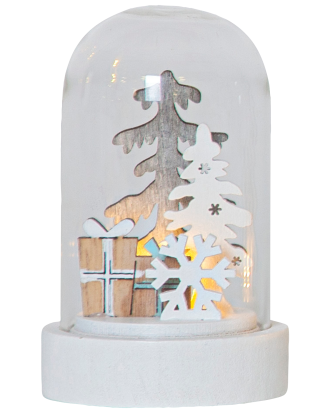 Star Trading - Bordsdekoration Reinbek 9cm - Vit