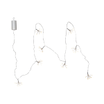 Star Trading - Ljusslinga Dew Drop Flower 6cm - Silver