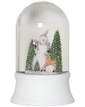 Star Trading - Bordsdekoration Snögubbe 19cm - Vit