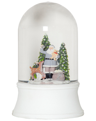 Star Trading - Bordsdekoration Tomte 19cm - Vit