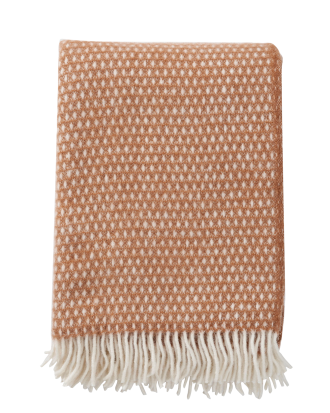 Klippan Yllefabrik - Pläd Knut - Brun - 130X200