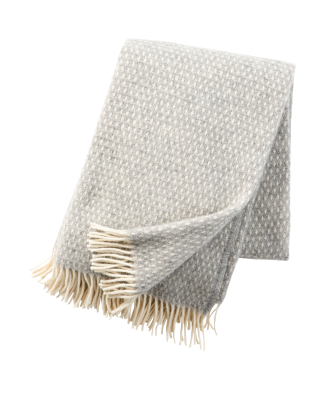 Klippan Yllefabrik - Pläd Knut - Grå - 130X200