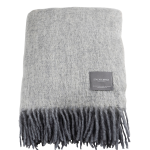 Stackelbergs - Pläd Mohair Blanket Melange - Grå - 130X170