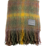 Stackelbergs - Pläd Mohair Blanket Check - Grön - 130X170