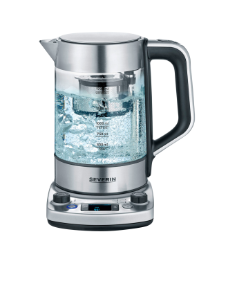 Severin - Te-/Vattenkokare med Hiss Glas WK3422