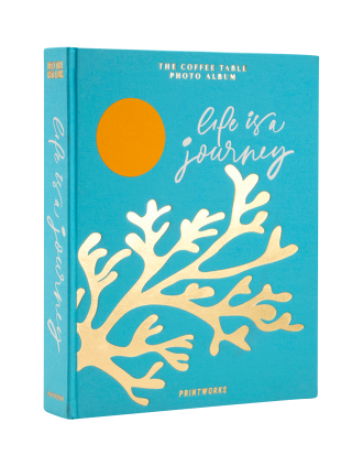 PRINTWORKS - Fotoalbum - Life is a Journey - Blå