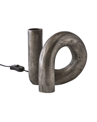 PR Home - Lampfot Notice Swirl 18 cm - Silver