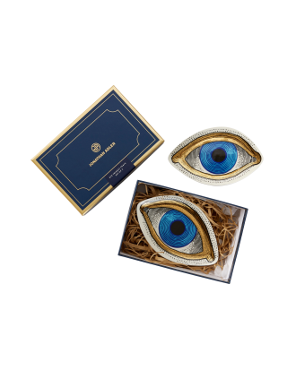 Jonathan Adler - Eyes Trinket Trays - 2 st - Vit
