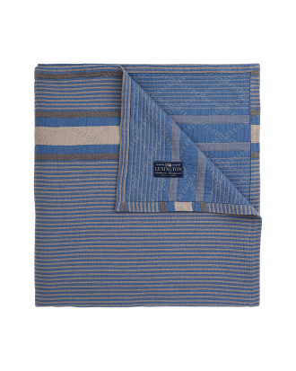 Lexington - Överkast Side Striped Soft Quilted Cotton Bedspread - Blå - 160X240