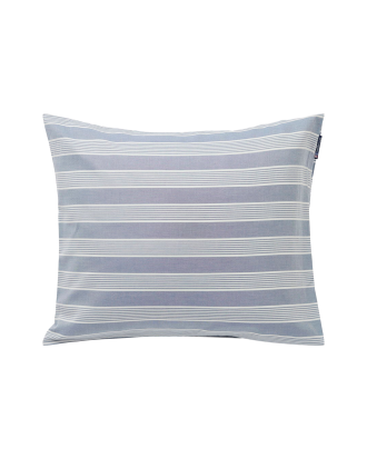 Lexington - Örngott Striped Lyocell/Cotton Pillowcase - Blå - 50X60