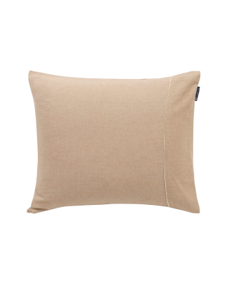 Lexington - Örngott Herringbone Cotton/Cashmere Flannel Pillowcase - Beige - 65X65