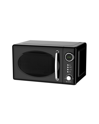 Champion - Mikrovågsugn 20L 700W Retro Svart MW025