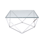 KARE Design - Soffbord Cristallo, 80x80 cm - Silver