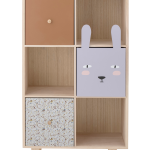 Bloomingville - Bokhylla med lådor Calle - Brun