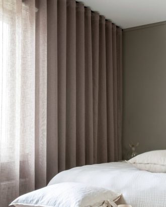 Hasta - Gardin Malva 132x250 cm - Grå - 132X250