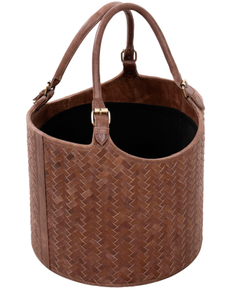 AG Home & Light - Läderkorg Mocka - Brun