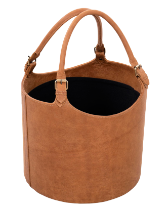 AG Home & Light - Läderkorg Caramel - Brun