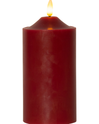 Star Trading - LED Blockljus Flamme17 cm - Röd