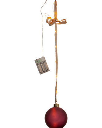 Star Trading - Dekoration Bliss 10cm - Röd