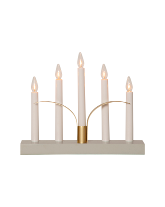 Star Trading - Ljusstake Lilja - Grå