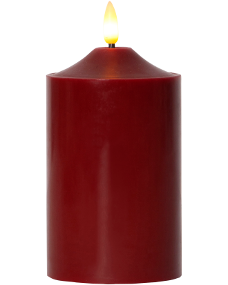 Star Trading - LED Blockljus Flamme 15cm - Röd