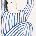 Malerifabrikken - Poster  Give up - Blå - 70X100