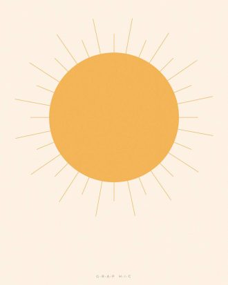 Malerifabrikken - Poster Grap hic 3 - Gul - 70X100