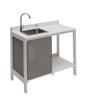 Hillerstorp - LÄCKÖ Utekök med vask - Vit